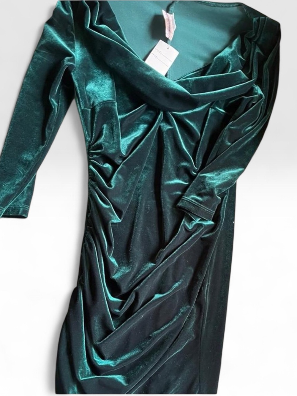 Deadly Dames by Micheline Pitt Film Noir Emerald Velvet, Large, NWT - Picture 4 of 5